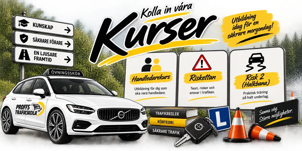 Illustration för kurser hos Proffs Trafikskola