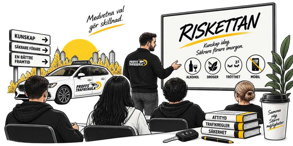 Illustration för Riskettan riskutbildning